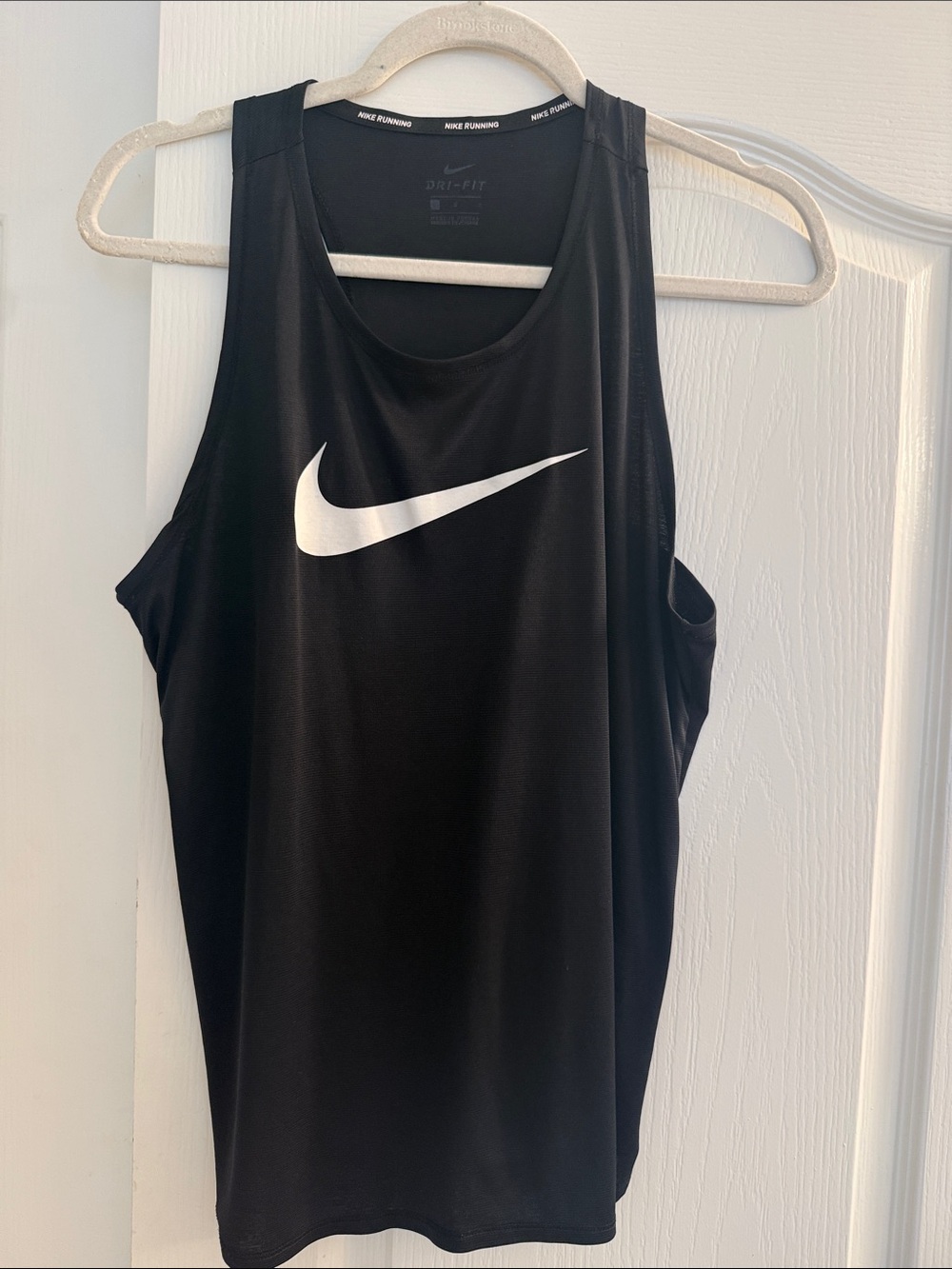 Nike Black Tank Top with White Swoosh